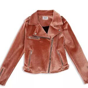 Hudson Moto Jacket, Pink Velvet, Girl's Size M